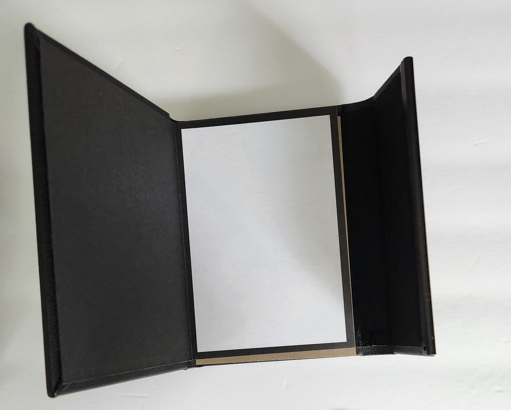 PHOTO ALBUM 4 X 6 LEATHER Adhesive Pages HOLDS 10 photos plus 2 extra sheets inside