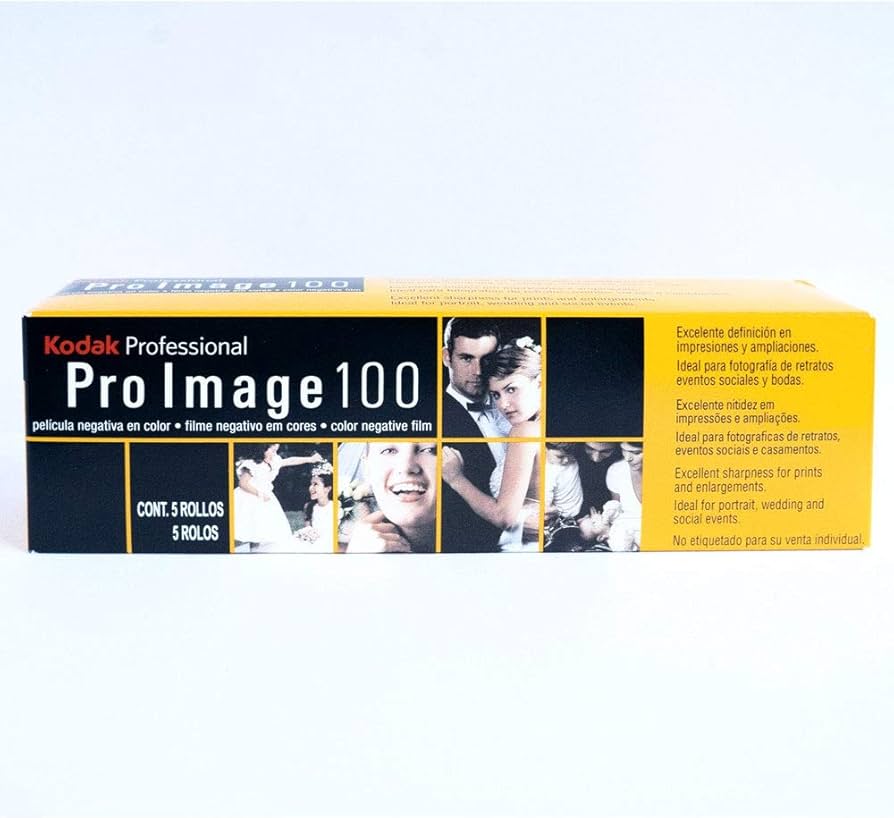 Kodak Pro Image 100 Color Negative Film (35mm Roll Film, 36 Exposures, 5-Pack) 6034466 EXP 09/25