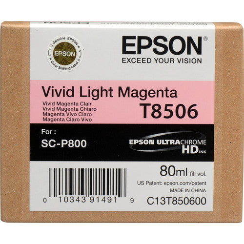 Epson T850600 Vivid Light Magenta UltraChrome HD Ink Cartridge (80 ml) FREE SHIPPING