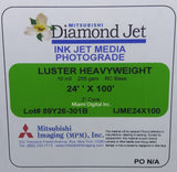 MITSUBISHI 24"x100' Inkjet Photo Luster 255 gsm