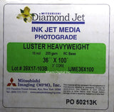 MITSUBISHI 36"x100' Inkjet PhotoLuster 255 gsm