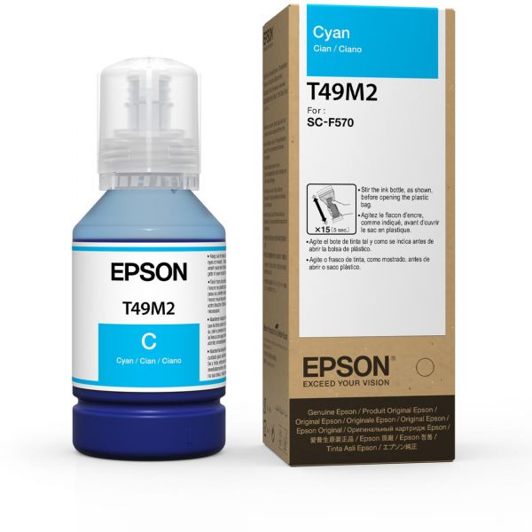 Epson Cyan T49M2 UltraChrome DS Sublimation Ink Bottle for F570 Printer