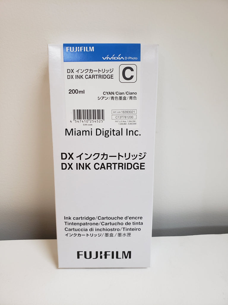 Fuji DX100 - Cyan Ink Cartridge 200 ML
