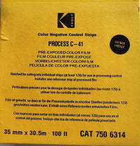 Kodak C41 Color Negative Control Strips CAT 7506314 EXP 02/26