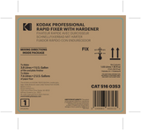 Kodak Rapid Fixer 5160353 Solutions A & B for Black & White Film & Paper - (Makes 1 Gallon for Film/ 2 Gallons for Paper) *SPECIAL ORDER*