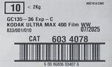 Kodak Ultramax GC-135-36 Carded (400) 6034078