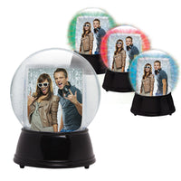 Photo Light Up Snow Globe / Sphere Globe Black Base (Case of 12)