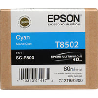 Epson T850200 Cyan UltraChrome HD Ink Cartridge (80 ml) FREE SHIPPING