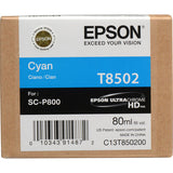Epson T850200 Cyan UltraChrome HD Ink Cartridge (80 ml)