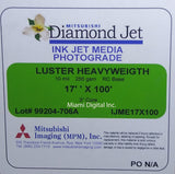 MITSUBISHI 17"x100' Inkjet PhotoLuster 255 gsm