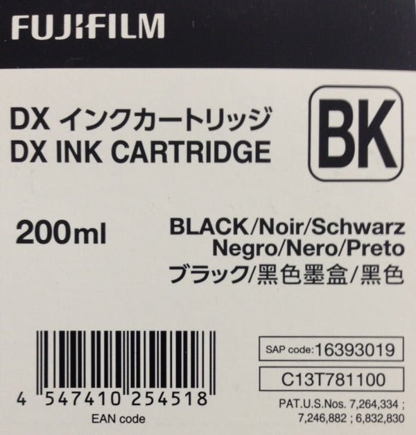 Fuji DX100 - Black Ink Cartridge 200 ML *FREE SHIPPING*