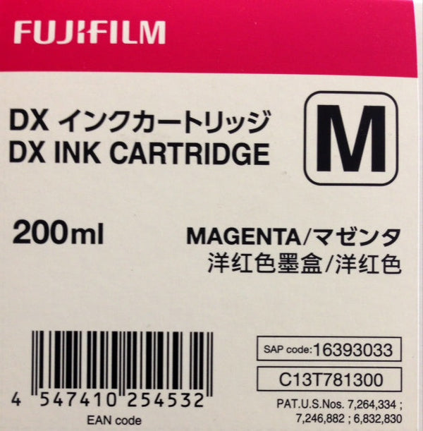 Fuji DX100 - Magenta Ink Cartridge 200 ML *FREE SHIPPING*